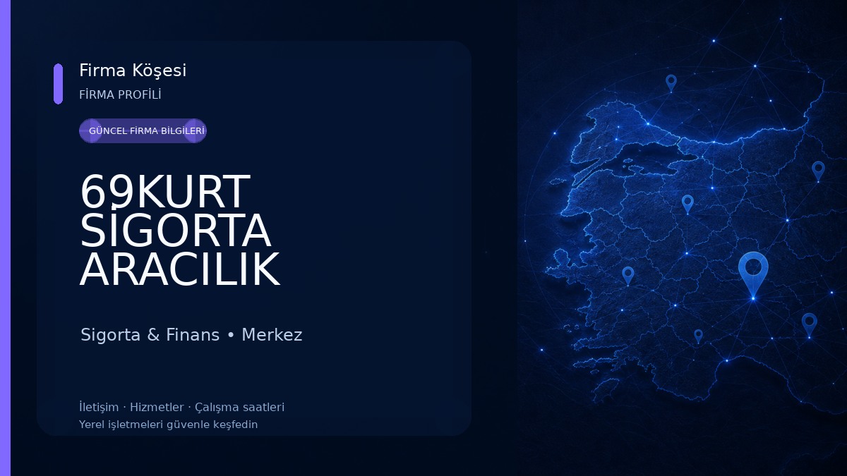 69KURT SİGORTA ARACILIK HİZMETLERİ LTD ŞTİ Sigorta & Finans