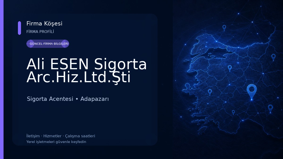 Ali ESEN Sigorta Arc.Hiz.Ltd.Şti