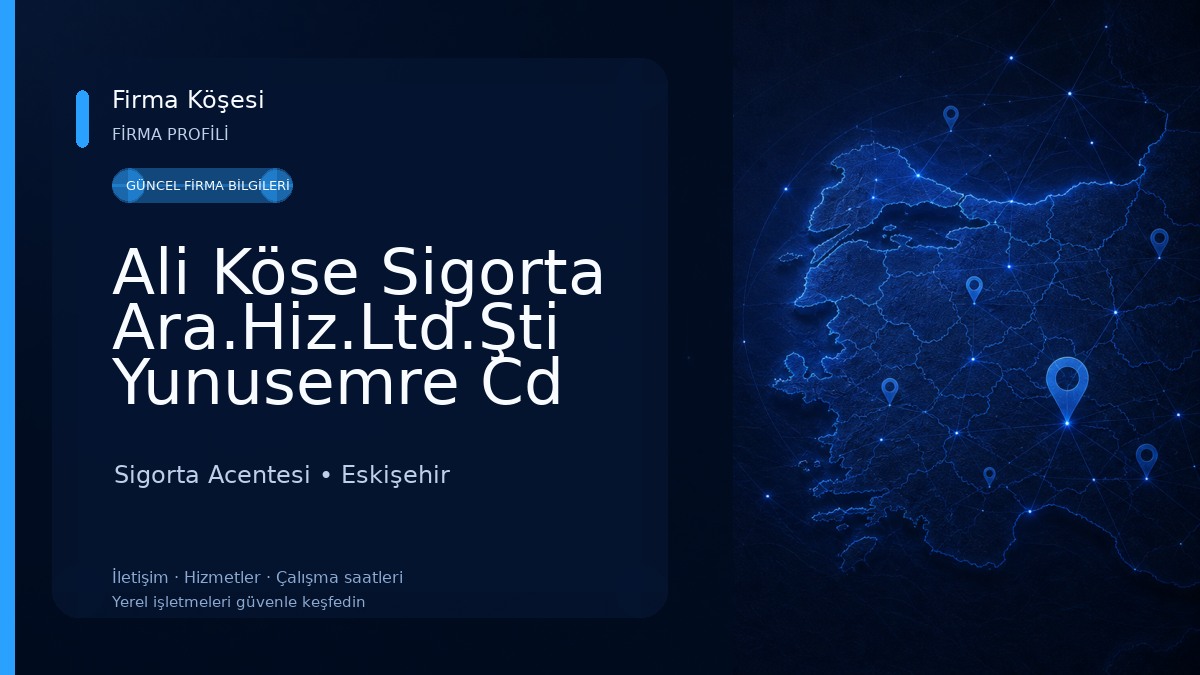 Ali Köse Sigorta Ara.Hiz.Ltd.Şti Yunusemre Cd Şubesi 