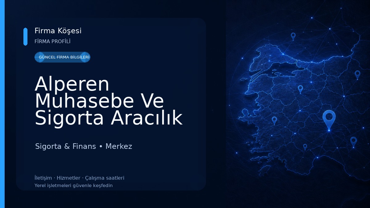 Alperen Muhasebe Ve Sigorta Aracılık Hiz. Sigorta & Finans