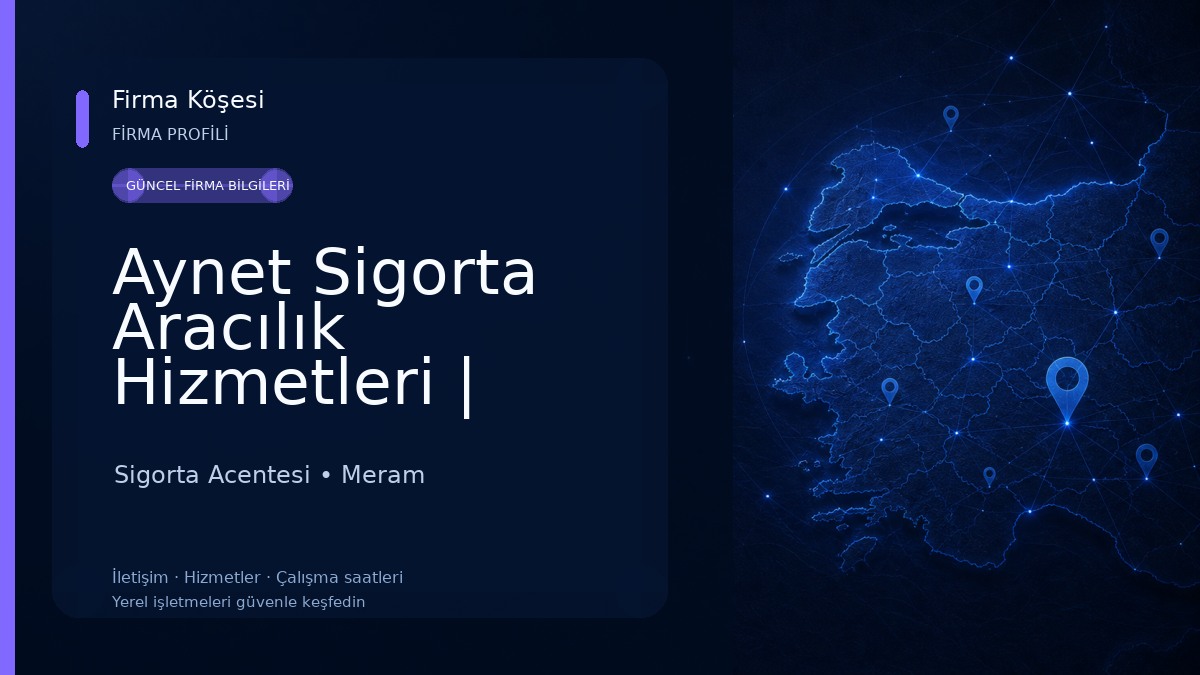 Aynet Sigorta Aracılık Hizmetleri | Sigortaya.com