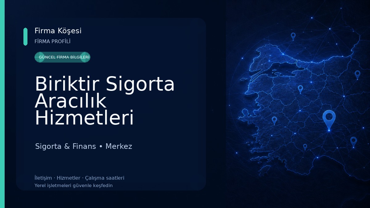 Biriktir Sigorta Aracılık Hizmetleri Sigorta & Finans