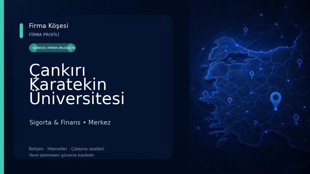 Çankırı Karatekin Üniversitesi Sigorta & Finans