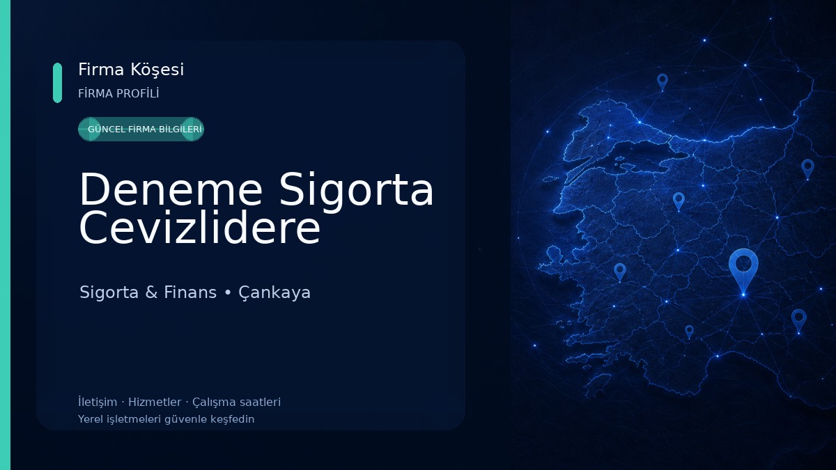 Deneme Sigorta Cevizlidere