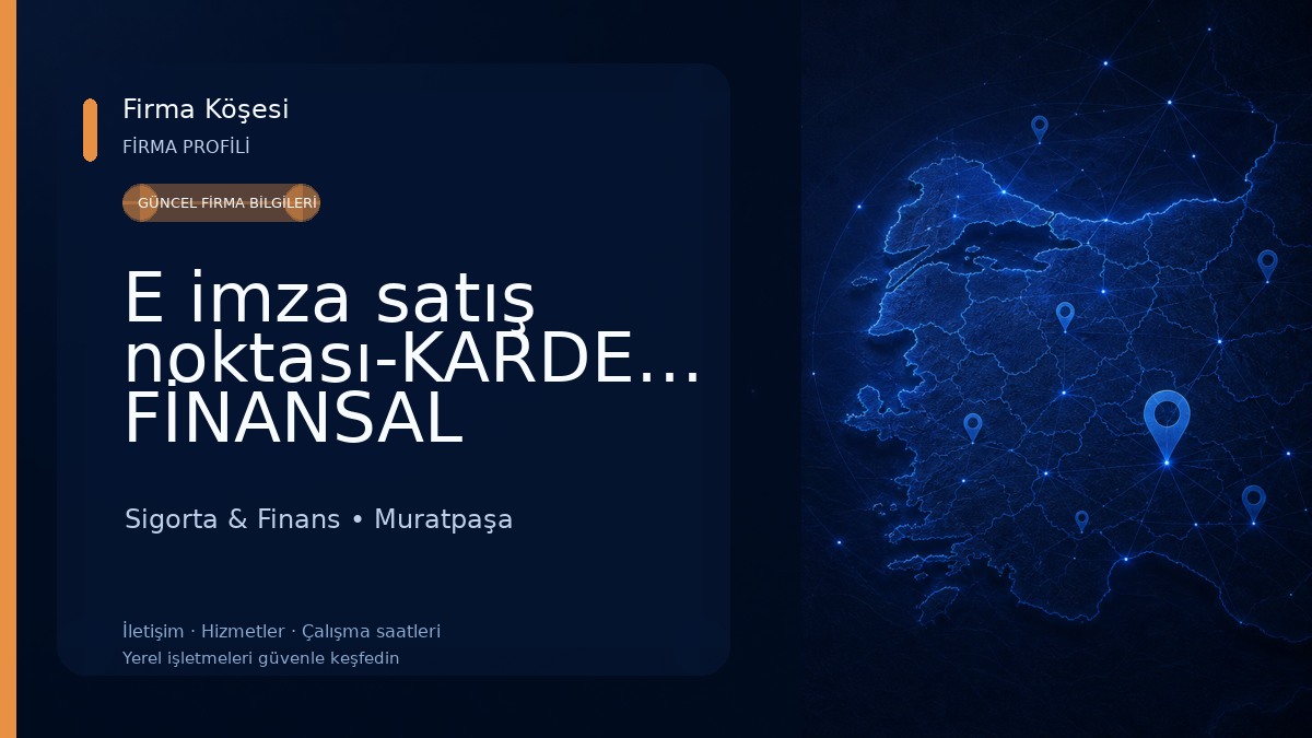 E imza satış noktası-KARDEŞLER FİNANSAL ÇÖZÜMLER 