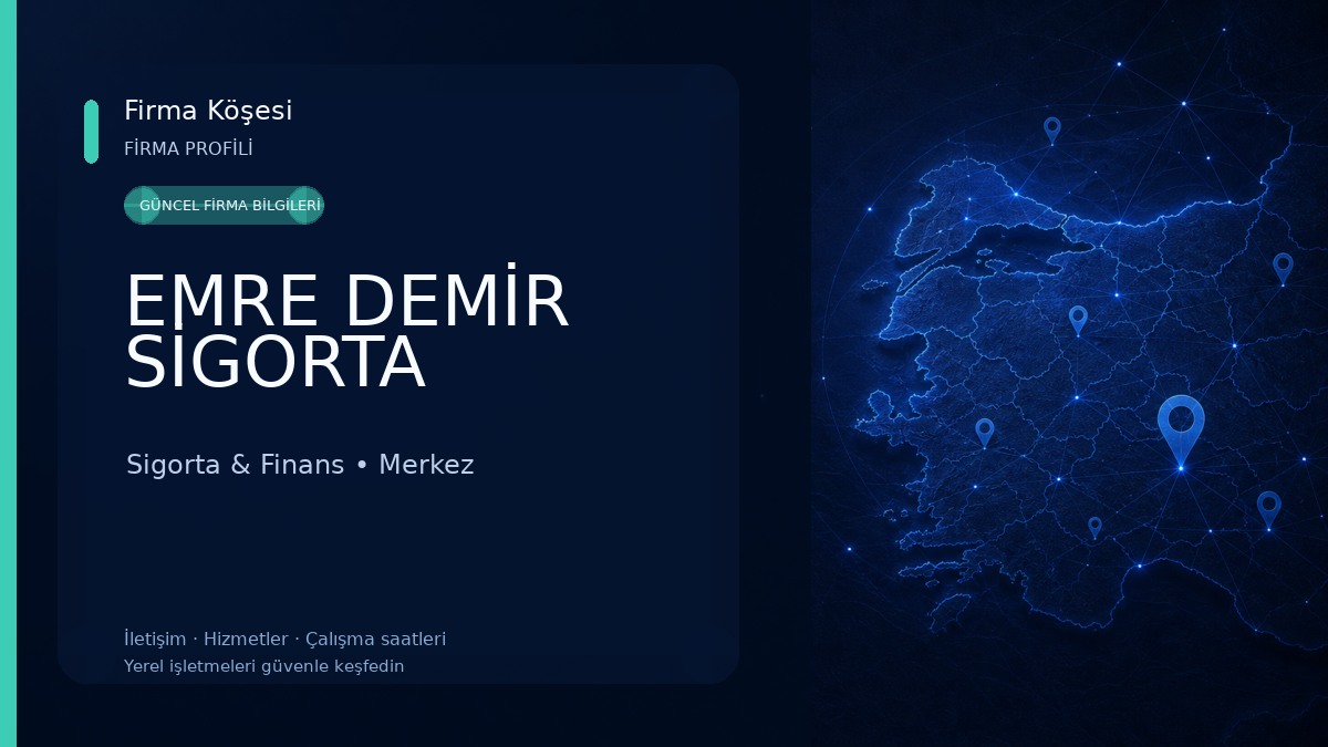 EMRE DEMİR SİGORTA Sigorta & Finans