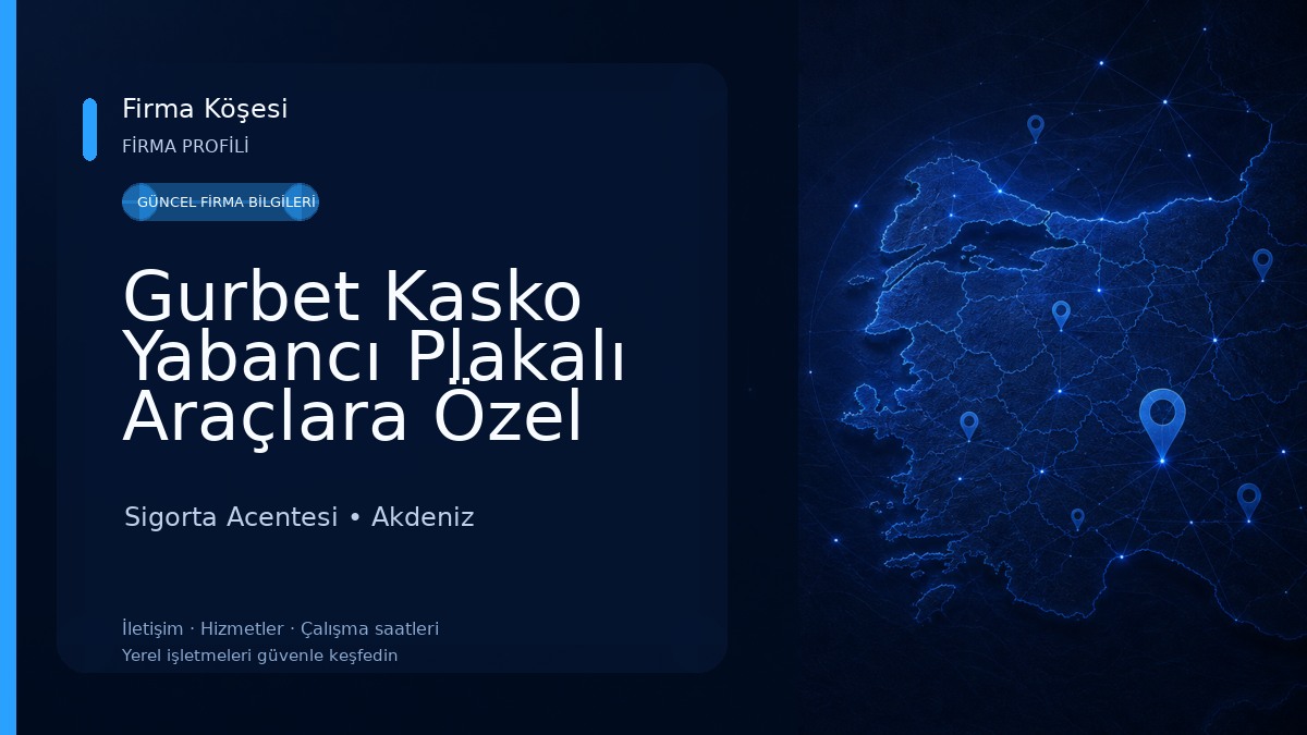 Gurbet Kasko Yabancı Plakalı Araçlara Özel Kasko || Foreign Plate Insurance Sigorta Acentesi