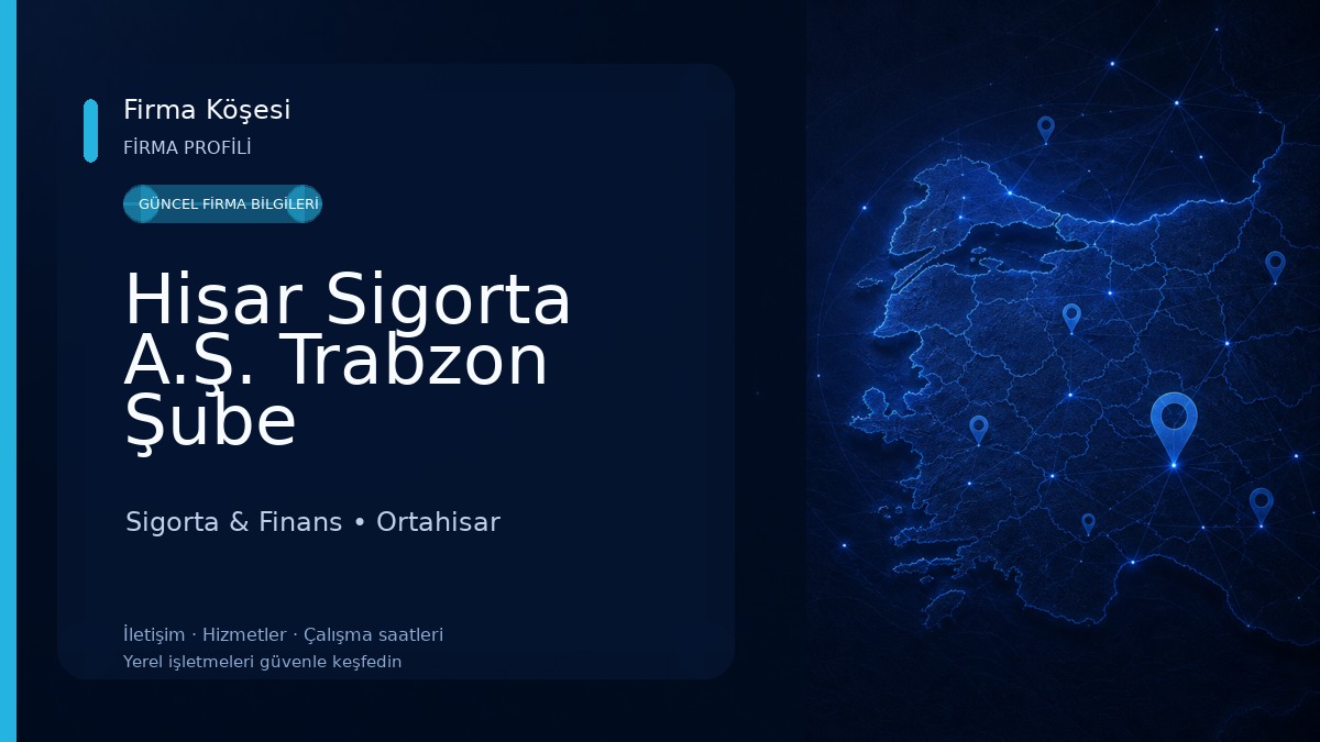 Hisar Sigorta A.Ş. Trabzon Şube Sigorta & Finans