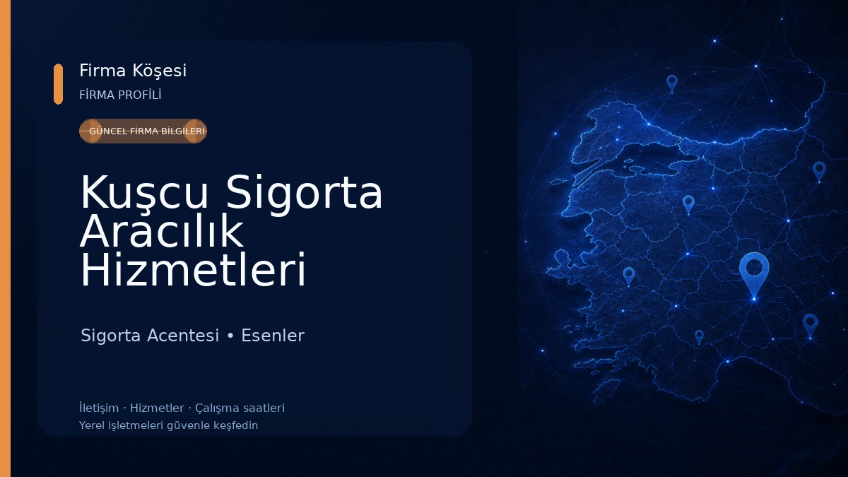 Kuşcu Sigorta Aracılık Hizmetleri Ltd.Şti. Sigorta Acentesi