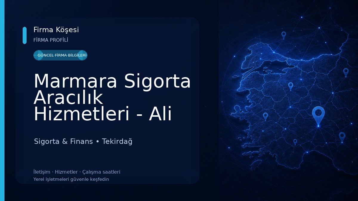 Marmara Sigorta Aracılık Hizmetleri - Ali KART 