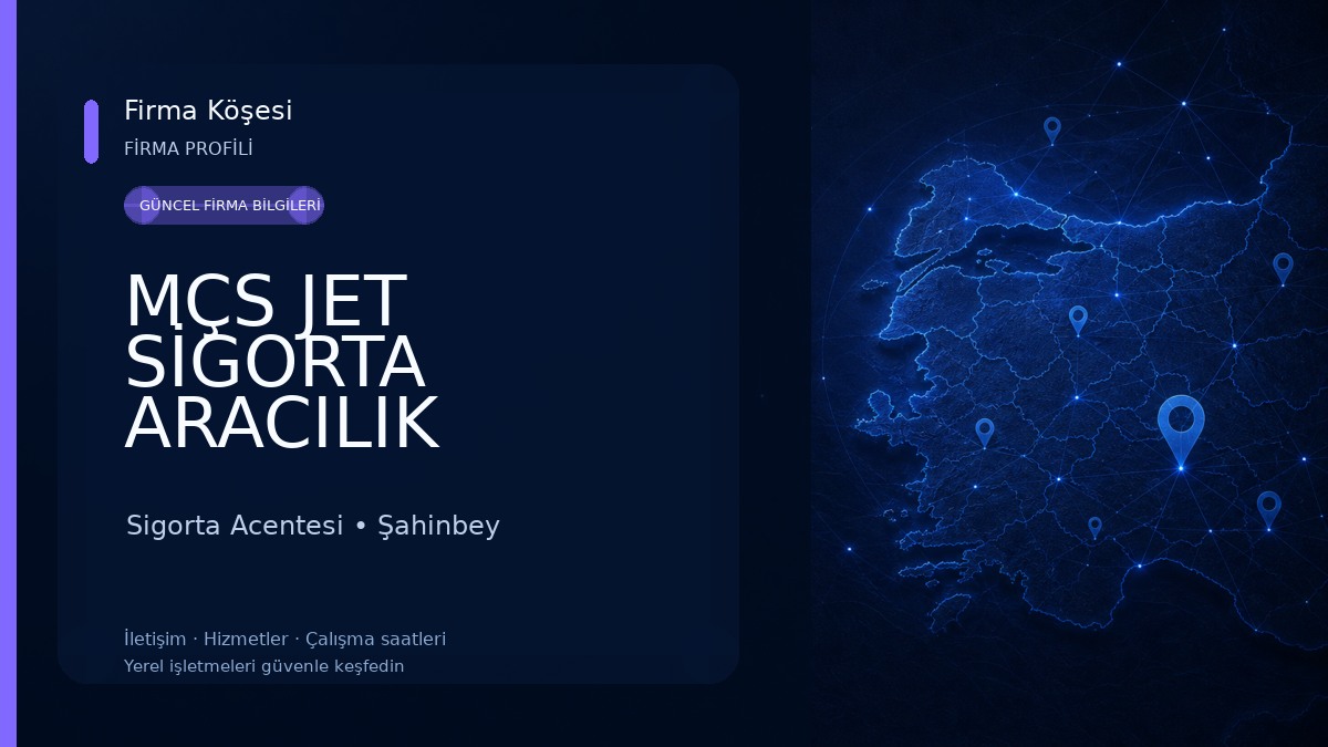 MÇS JET SİGORTA ARACILIK HİZM.LTD.ŞTİ. Sigorta Acentesi