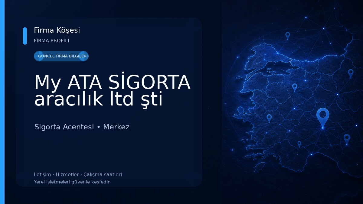My ATA SİGORTA aracılık ltd şti 