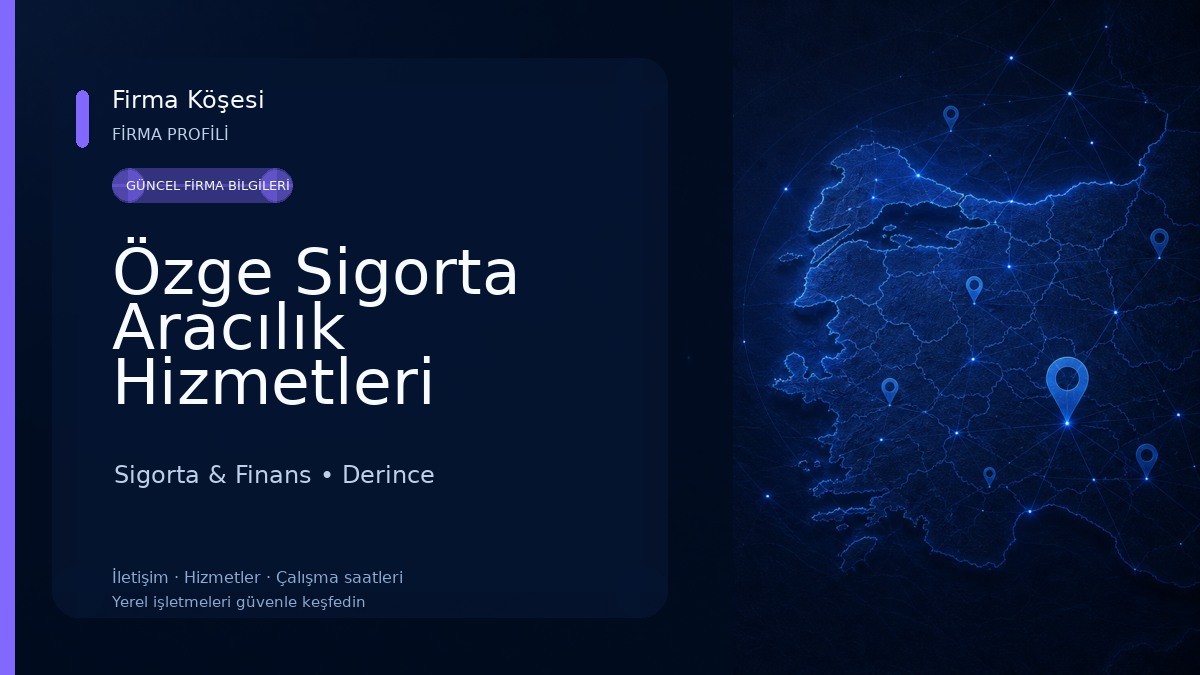 Özge Sigorta Aracılık Hizmetleri Sigorta & Finans