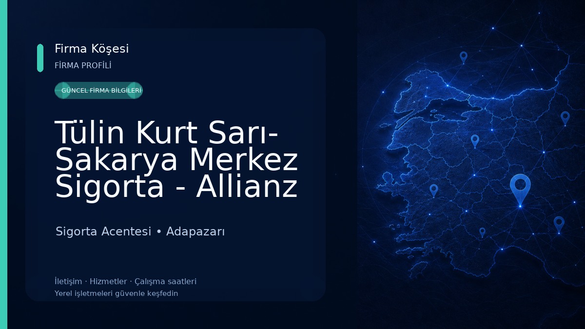 Tülin Kurt Sarı- Sakarya Merkez Sigorta - Allianz Yetkili Acentesi - Sakarya Sigorta Acentesi