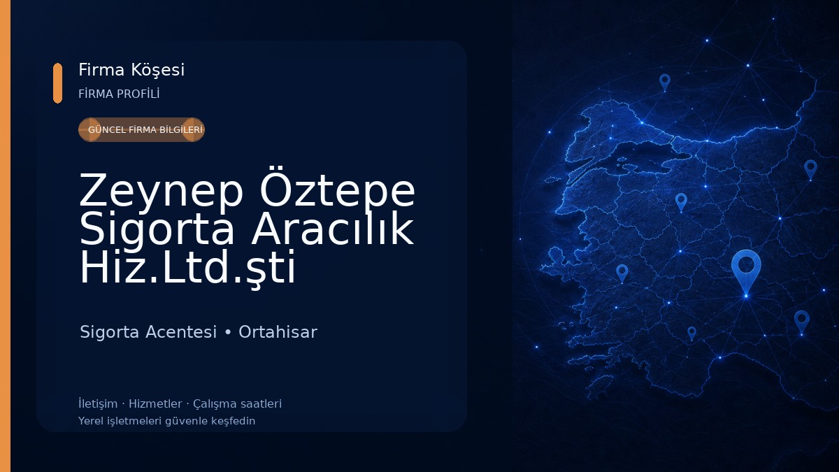 Zeynep Öztepe Sigorta Aracılık Hiz.Ltd.şti Sigorta Acentesi